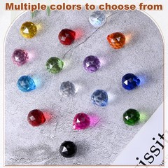20PCS Prism Ball 24mm/0.94″ Pendant [Silver]