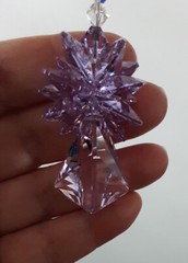 38mm Swarovski Violet Vibe Suncatcher made with Swarovski Violet & Crystal AB
