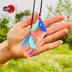 2pcs Diamond Crystal Sun Catcher Rainbow Prism Light Maker Window Decor – NEW