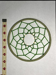 Green Beaded Mandala Suncatcher