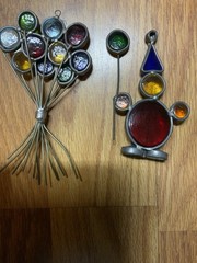 Tiffany Style Stained Glass Ten Balloons Suncatcher Collector’s Society