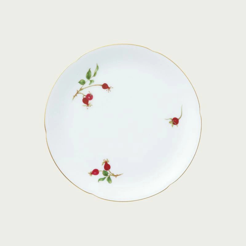Ookura Touen Rose Fruit 19cm Cake Plate 113H3031 3031113H Middle P From Japan