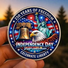 250th Anniversary Independence Day 3D Print Coin