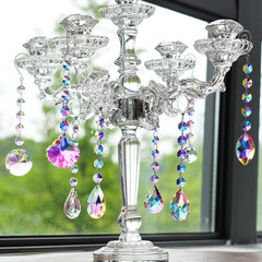 HDCRYSTALGIFTS 9 Pack Crystal Prisms Suncatchers, Rainbow Hanging 9pcs