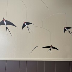 Flying Swallows Birds Nursery Baby Mobile Hanging Room Home Décor Kids Gift