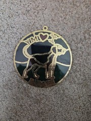 I Love My Beagle Sun Catcher Ornament 4″ Diameter
