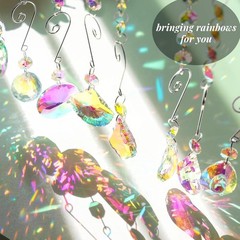 9 Pieces Sun Catchers Indoor Window Suncatcher Crystals Prisms with Chain Pen…