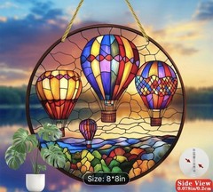 Four Beautiful Balloons Suncatcher – About 8” Diameter – Last One!