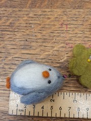 Mobile Handmade Felt Boiled Wool Penguins Vibrant Colors Beads Children New 25″