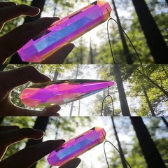 3Pcs Crystal Suncatchers for Window Hanging,Sun Catcher Crystals with Glass