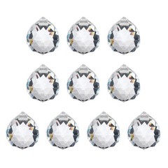 10 Pack 45mm / 1.77Inch Crystal Ball Prisms, Clear