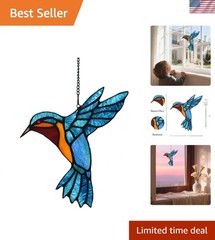 Artisan-Made Stained Glass Suncatcher – Transformative Light Decor for Any Space