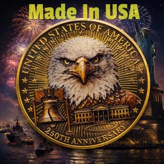 3D Print Coin USA 250th Anniversary Commemorative