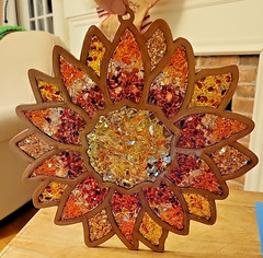 Handcrafted Resin Sunflower Suncatcher 12″