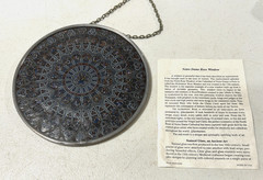 Notre Dame Rose Window Glassmasters Stained Glass Guild Religious Sun Catcher