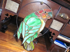 Stained Glass Parrot, Birkenstock Studio Mt Vernon NY Ca. 1935 REDUCED PRICE !!