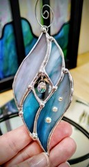 Stained glass and crystal suncatchers