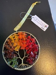 Ganz Tree of Life Suncatcher Autumn Ornament – Colorful 3 3/4″