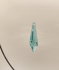 Swarovski Crystal Antique Green Icicle 8611 Suncatcher/ Prism; 2 Sizes: 40/ 50mm