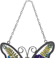 Butterfly Suncatcher with Pressed Colourful Flower Wings Mother’s Day Butterf…
