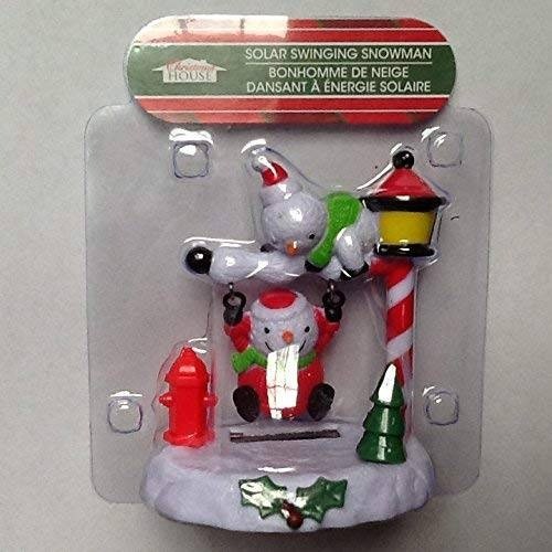 NEW Solar Powered Dancing Dancer Swinging Snowman Snowmen Frosty Bobble Head Toy