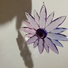 Set Of 4 Sun catchers Daisies Sparklers 5 Inch Each