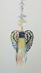 Rainbow Angel crystal suncatcher #4 chakra hanging suncatchers made in Australia