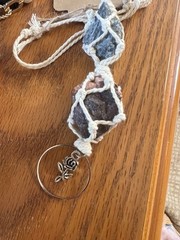 Rearview Mirror Charm ✨ Jasper + Smoky Quartz