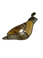 Antique Stained Glass Sun Catcher Quail Beautiful