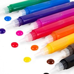 10-Pack Vibrant Suncatcher Art Pens – Non-Toxic Window Painting Supplies