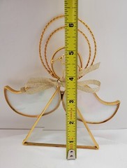 Sining Angel White Wings STAINED GLASS SUN CATCHER/ORNAMENT 6.5 X6 INCHES