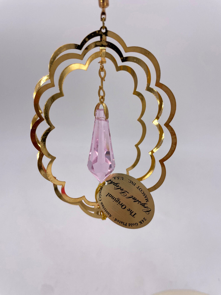 Mascot Crystal Delight Austrian Crystal Suncatcher/Orn. Pink Drop #GH-203-VL