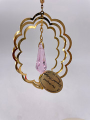 Mascot Crystal Delight Austrian Crystal Suncatcher/Orn. Pink Drop #GH-203-VL