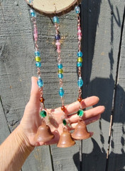 Dragonfly Sun Catcher Wind chime Mobile Porch Garden Window Art Boho Gift Bells