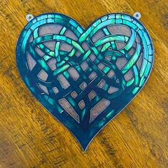 New Suncatcher Celtic Heart St. Patrick’s Day 6″ Irish Pride Combined Shipping