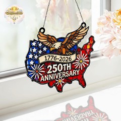 USA Patriotic American Eagle Bird Acrylic Suncatcher Window Decor