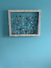 Chicken Wire Glass Beaded Sun Catcher