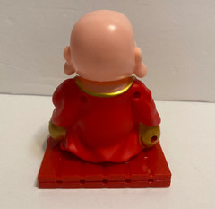 SOLAR POWERED Happy BUDDHA With Fan figuire Toy-Red