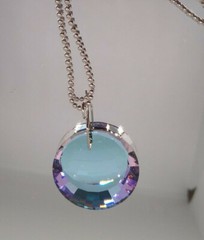 Swarovski Crystal Vitrail Light 27mm Crescent Disc 6210 Suncatcher/ Ornament