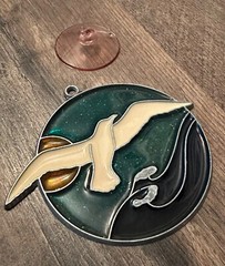 NEW Vintage Suncatcher Seagull Sun Catcher Bird Decoration Ornament Beach Decor