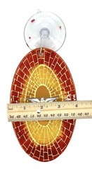 Vintage Stained Glass Sun Catcher Holy Spirit Dove Cathedral Style Rome