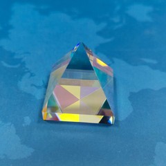 Optical Glass Prism Suncatcher Clear Polyhedron of Light Gift Ornament DIY