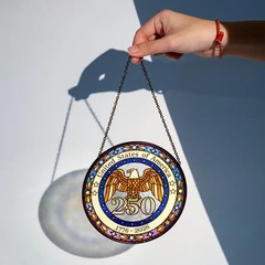 250th Anniversary United States Stained Glass Suncatcher