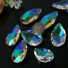 Lots AB Rainbow Crystal Lamp Prism Chandelier Pendant Jewelry Suncatcher Beads