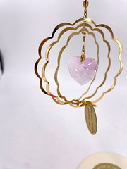 Mascot Crystal Delight Austrian Crystal Suncatcher/Orn. Pink Heart #GH-202-CE