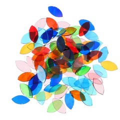 443 Pcs Leaf Glass Mixed Shapes Mosaic Tiles Moasic Pieces Art Disc