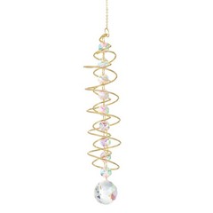 Suncatchers for Windows Hanging Indoor Window Outdoor Gold AB Style