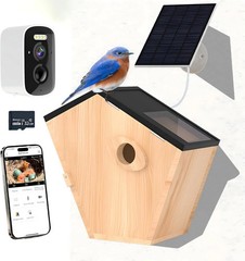 Solar Bird House with Camera & Night Vision – Ideal Gift for Bird Lovers