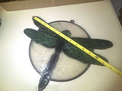 Handmade Large Acrylic Dragonfly Sun catcher/wall Hanger. 13.5” Wide. 11.5” Tall