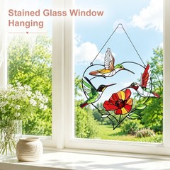 1-Pcs Hummingbird Suncatcher Window Hanging, Hummingbird Decor [Colorful-23]